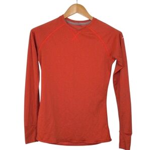 NIKE ✔️ M Long Sleeve Top Hiking Base Layer Shirt Thumb Holes Running